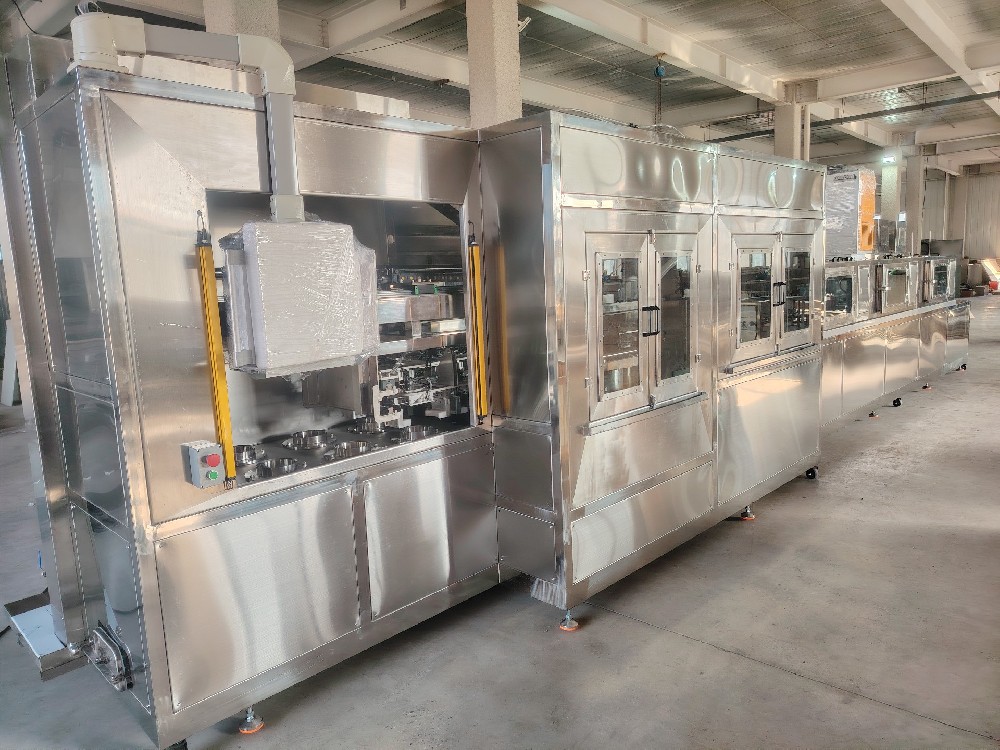 全自動(dòng)通過(guò)式毛刷定位噴淋清洗機(jī)